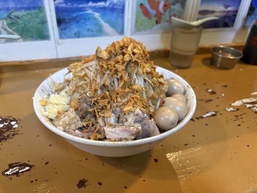 あしたの夏二郎中庄店　2025年6月メニューIMG_2101（大）汁なし